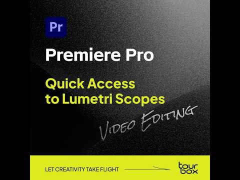 💡Quick Access to Lumetri Scopes in #Premiere Pro