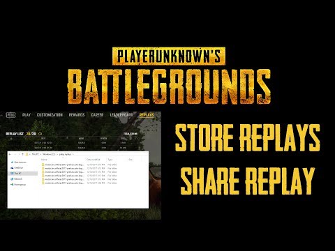 PUBG - Replay System SAVE And SHARE REPLAYS