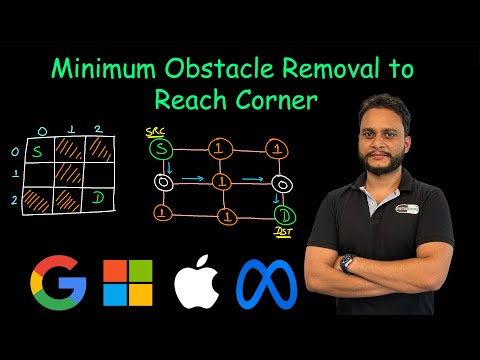 Minimum Obstacle Removal to Reach Corner | Leetcode 2290