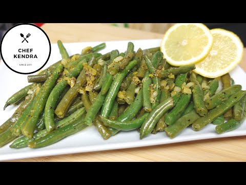 Lemon Garlic Green Beans - Side Dish - Easy Fast and Tasty