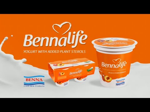 Bennalife - Yogurt with added Plant Sterols (Peach-Pomegranate)