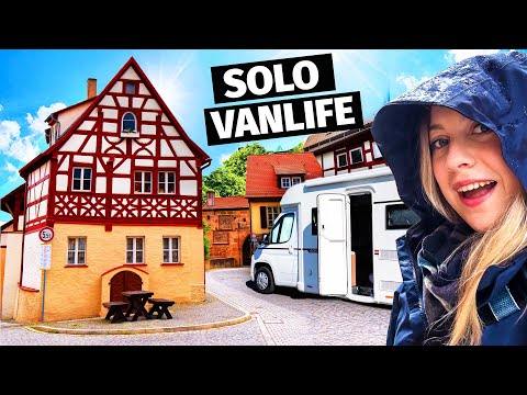 A DAY IN THE LIFE of SOLO FEMALE VANLIFE Germany 🇩🇪✨ |  BAVARIA is a fairytale