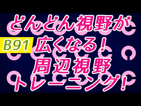 【Daily Eye Training】目指せアスリート！動体視力/周辺視野UP！vol.091