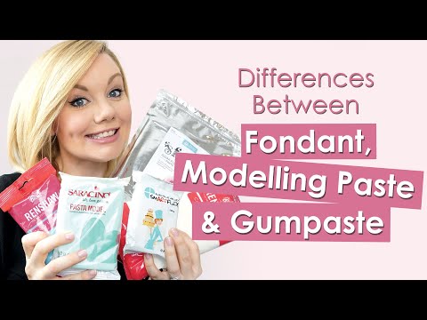 Difference between Fondant, Modelling Paste & Gumpaste and what to use them for!