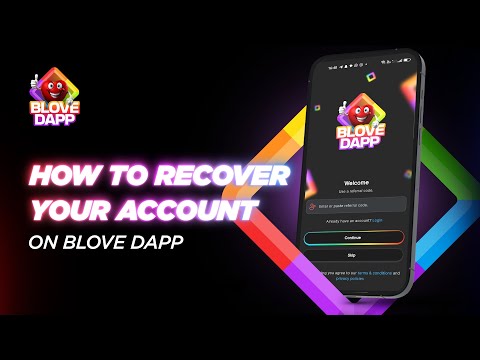 How to Recover your BLove DApp Account? | Recover your #BloveDApp Account