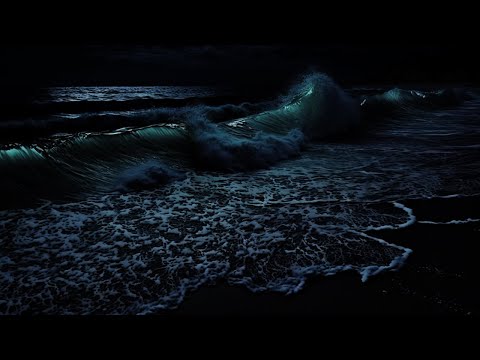 Dark Screen Ocean Sounds | Rolling Waves for Sleep and Meditation | 24 Hour Ocean Waves