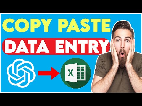 Copy Paste Data Entry Jobs Work From Home Without Experience In Excel - ChatGPT