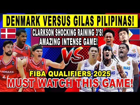 GILAS PILIPINAS vs DENMARK - Clarkson Hindi Mapigilan Abando Fantastic Defense! FIBA Qualifiers 2k