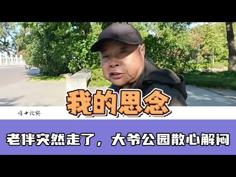 一夜过来老伴走了，大爷难于接受，日日公园散心解闷#老来夫妻