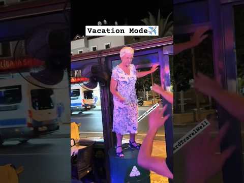 Vacation mood ✈️| old lady dancing #travel