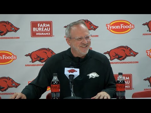 Mike Neighbors and players speak to media after win against Boston College