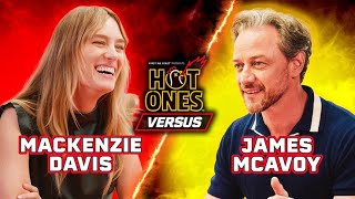 Mackenzie Davis vs. James McAvoy | Hot Ones Versus