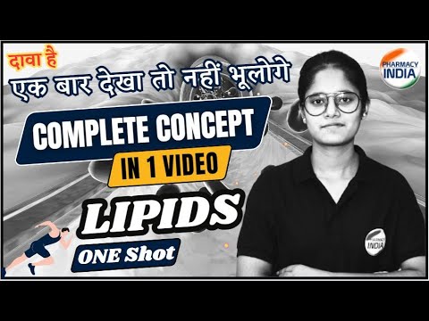 Lipids | One Shot | Complete Concept | Biochemistry #gpatexam #pharmacist #druginspector