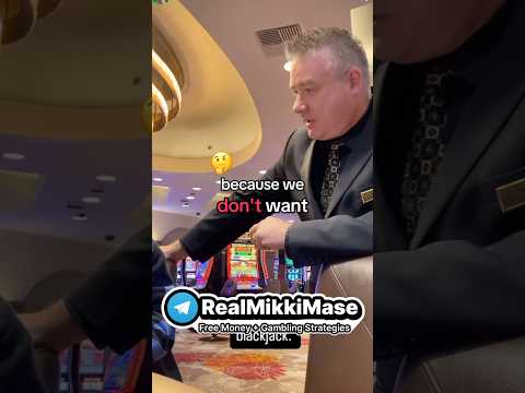 Mikki Mase can’t play black jack in casino in Las Vegas #casino #lasvegas #gamble #momey #blackjack