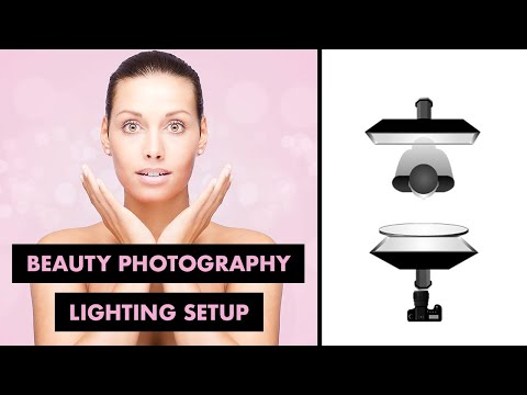 Butterfly lighting setup tutorial for model photography