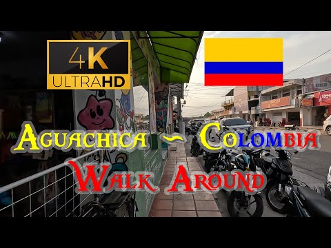 🇨🇴【4K 60fps】WALK - Aguachica  ~ Walking Tour - Colombia