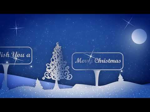 Snowy Nigh After Effects Greeting card Project & Template