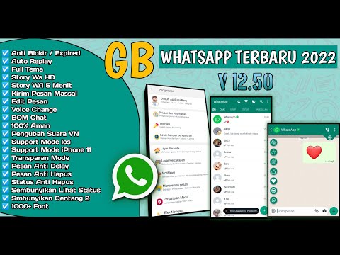 WhatsApp GB Terbaru Terbaik 2022 | GB WhatsApp Terbaru V 12.50 | Wa Mod Anti Blokir Terbaru!!