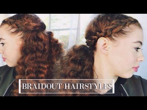 Braidout Ponytail & Half Up Half Down | Natural Hair ad