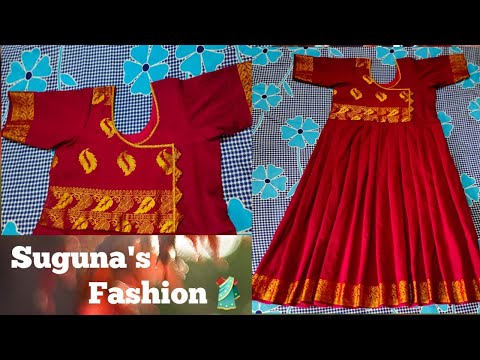 Convert Saree into Designer Chudithar | Latest Chudithar cutting & stitching in tamil | Easy Kurthi