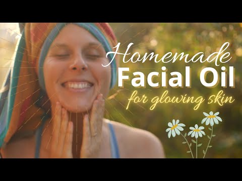 Homemade Facial Oil for glowing skin - DIY