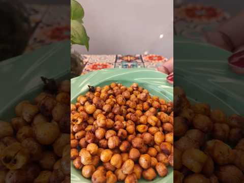 Spicy and crunchy Snacks Recipe #airfryrecipes #shortvideo #asmrvideo  #snacksrecipe #chickpeas