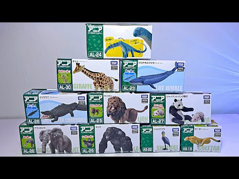 10 New Takara Tomy Sea Animal, Animal, and Dinosaur Toys - Giraffe, Whale, Crocodile, Lion, Panda