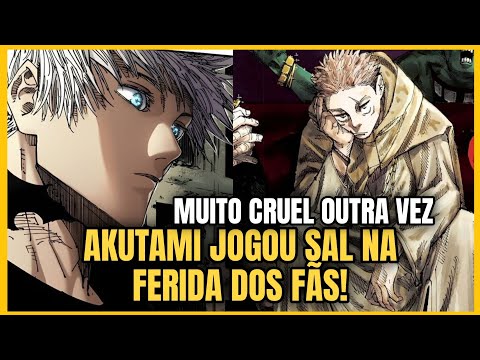 A MORTE CRUEL DE GOJO VEIO À TONA OUTRA VEZ! AKUTAMI JOGOU SAL NA FERIDA