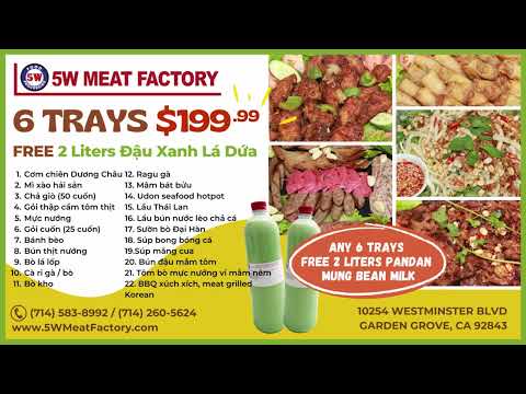 PARTY TRAY PROMOTION - 5W MEAT FACTORY - GARDEN GROVE, CA