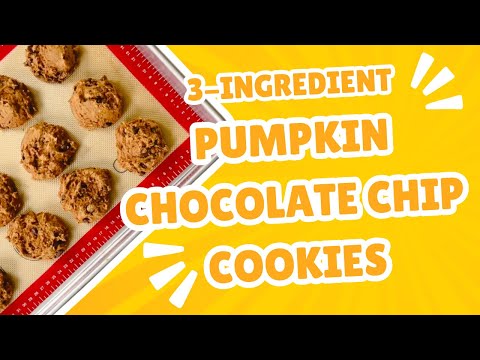 3-Ingredient Pumpkin Chocolate Chip Cookies