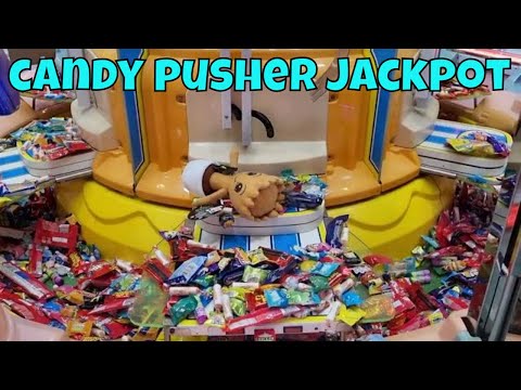 BEATING Payout On ECLAWS!!!!! (Claw Machine Wins) & BIG SWEETLAND CANDY PUSHER JACKPOT! #arcade