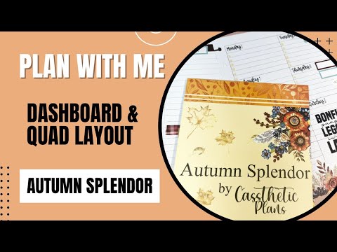 Plan With Me | Dashboard & Quad Layout