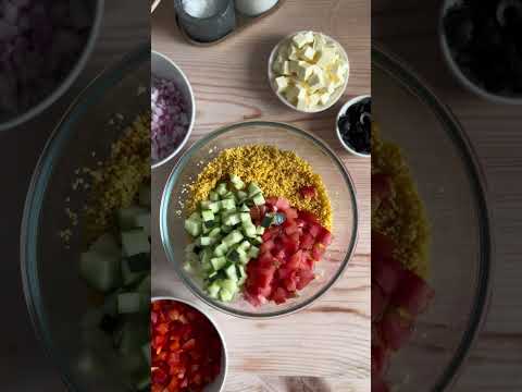 Greek Couscous Salad #salad #sidedish #easydinner