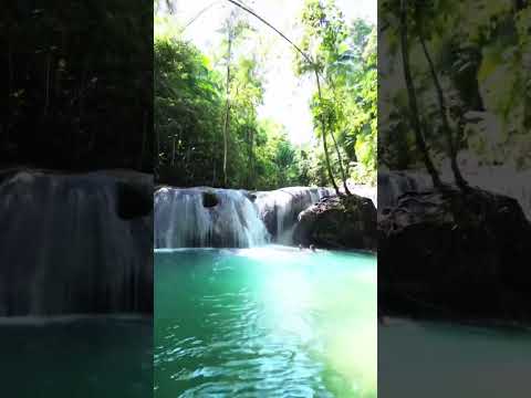 Hidden gem waterfall in the Philippines on Siquijor Island