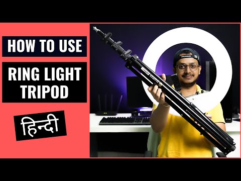 How to Use Ring Light Tripod Stand [ हिन्दी ] - Digitek DLS-9FT - TechToTech