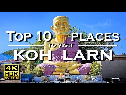 TOP 10 Places on Koh Larn - [Travel Guide] 4K60fps HDR Dolby Atmos 💖 Walking Tour 👀 Thailand 🇹🇭