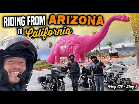 Riding Baggers from Arizona to California! | AZ Bike Week, Day 3 - Vlog 128