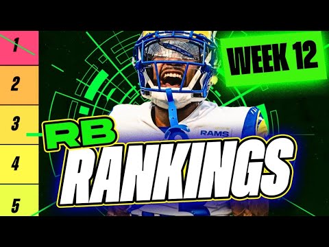 🔥 NEW Top 36 RB RANKINGS for Week 12 Fantasy Football 🚀 | Fantasy Football Rankings