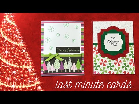 Last Minute Christmas Cards! #christmascardideas #cardmakingideas