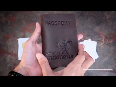 wonderful indonesia passport cover - full leather