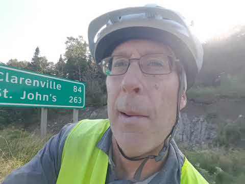 Day 93: Mind Aid Bike Ride Across Canada - biking from Gander to Terra Nova Park, NL