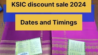 KSIC Saree Discount Sale in Exhibition Ground Mysore || upto 15% Discount 🥰