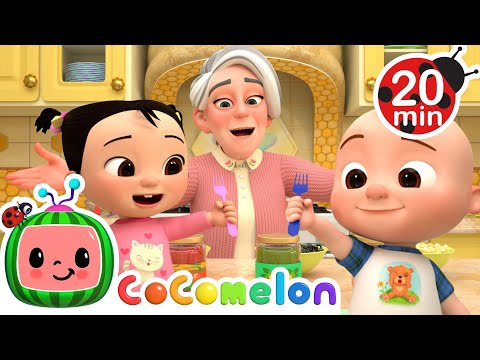 Cooking Pasta with Grandma 🍝😋 | 🍉 CoComelon - JJ's Baby Songs 🎶