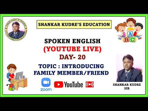 SHANKAR KUDRE'S ONLINE ENGLISH EDUCATION (LIVE) DAY-20