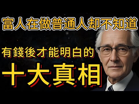 10條有錢後才能明白的道理，富人在做普通人卻不知道的事情（刷到必看）