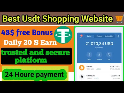 Today New Usdt Shopping Mall Site 2023 | USDT Mall 2023 | usdt new earning site today