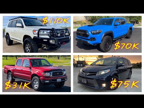 OVERPRICED TOYOTA'S - Supercharged Land Cruiser, TRD PRO Tacoma And A ONE MILLION DOLLAR TOYOTA!