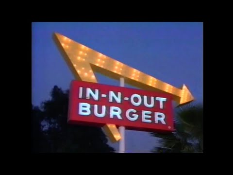 Classic 1987 In-N-Out Burger Television Commercial Advert Los Angeles Fast Food Restaurant