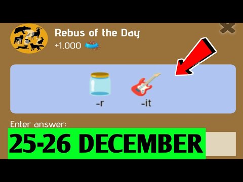 Rebus Of The Day Zoo 25 December | Zoo Rebus Of The Day | 25 December Rebus Zoo