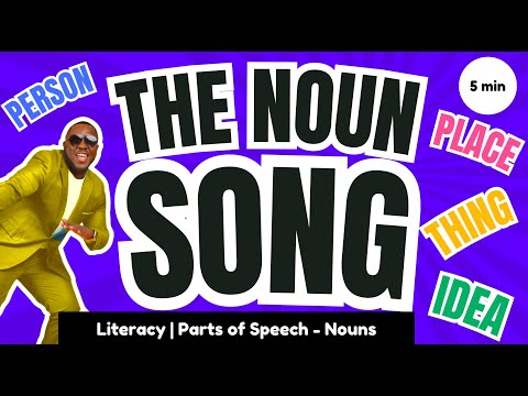 Nouns Rap | Literacy | Parts of Speech | The Noun Song | MISTER B | Nursery Rhymes + Kids Songs